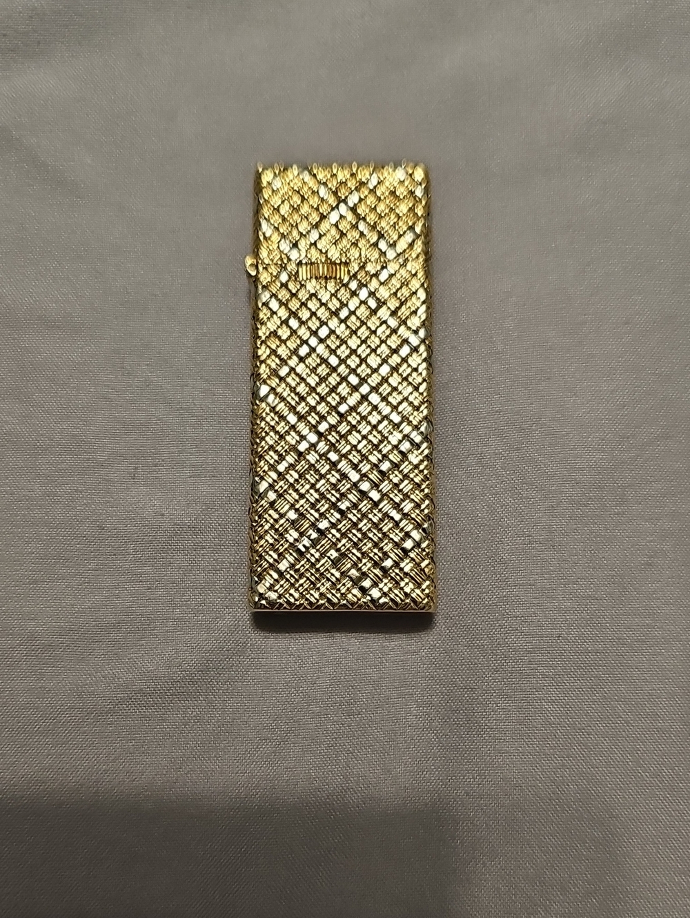 18k Two Tone Woven Gold Butain Lighter
